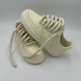 Nike Air Force 1 Butter "Rope Laces Butter" V2 group running shoes