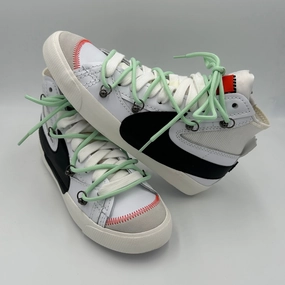 running for speed shoes Breathable - panel Nike Blazer Mid '77 Jumbo White Over Laces Water Green"
