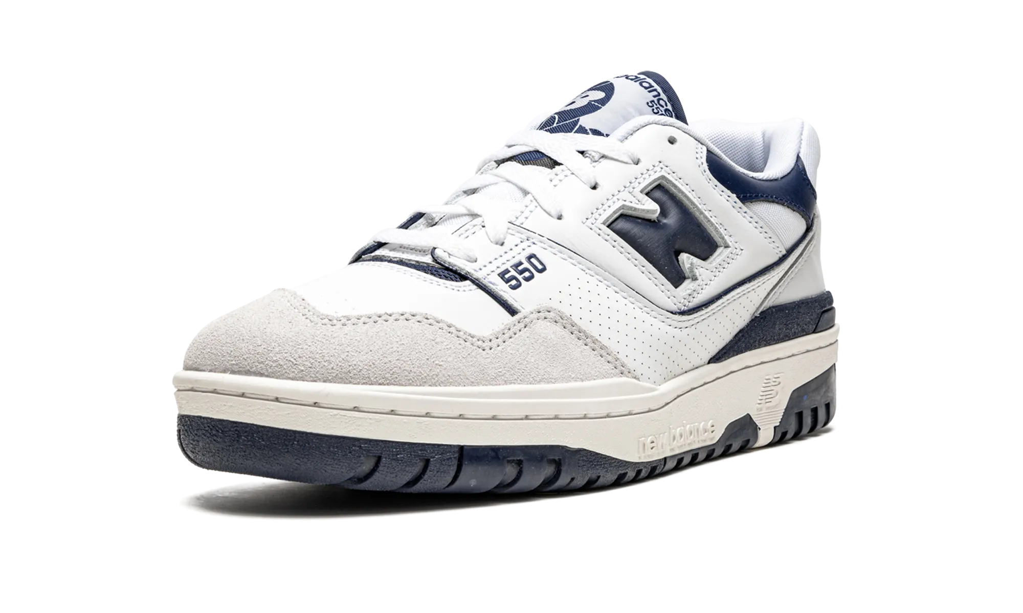 550 "White / Navy Blue" running - performance Wide toe box