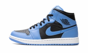 Air Jordan 1 Mid "University Blue Black" Walking Ease High Endurance