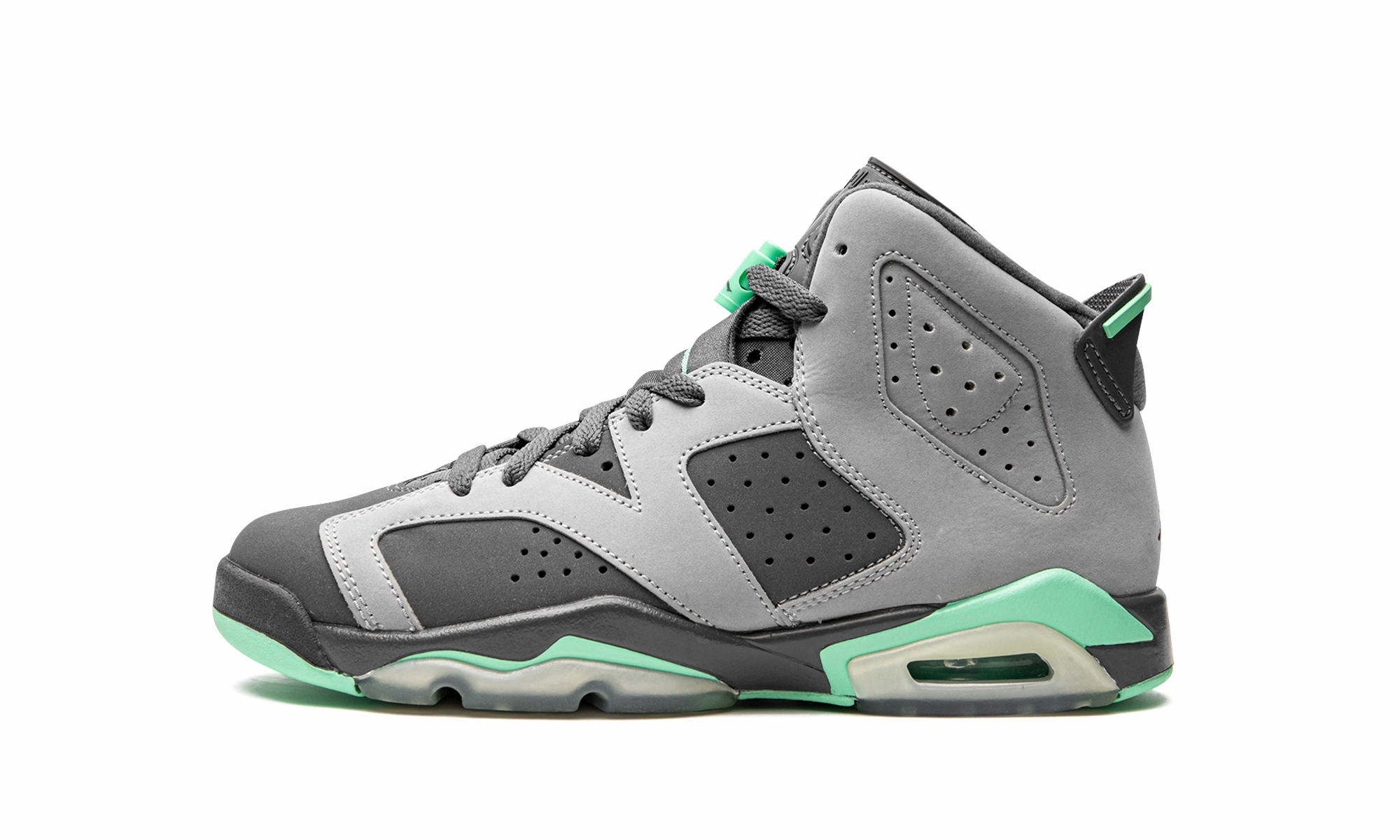 quiet - operation shoes Urban fitness Air Jordan 6 Retro GS "Green Glow"