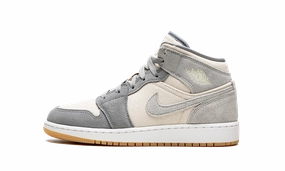 Outdoor Gear Air Jordan 1 Mid SE GS "Coconut Milk / Particle Grey"