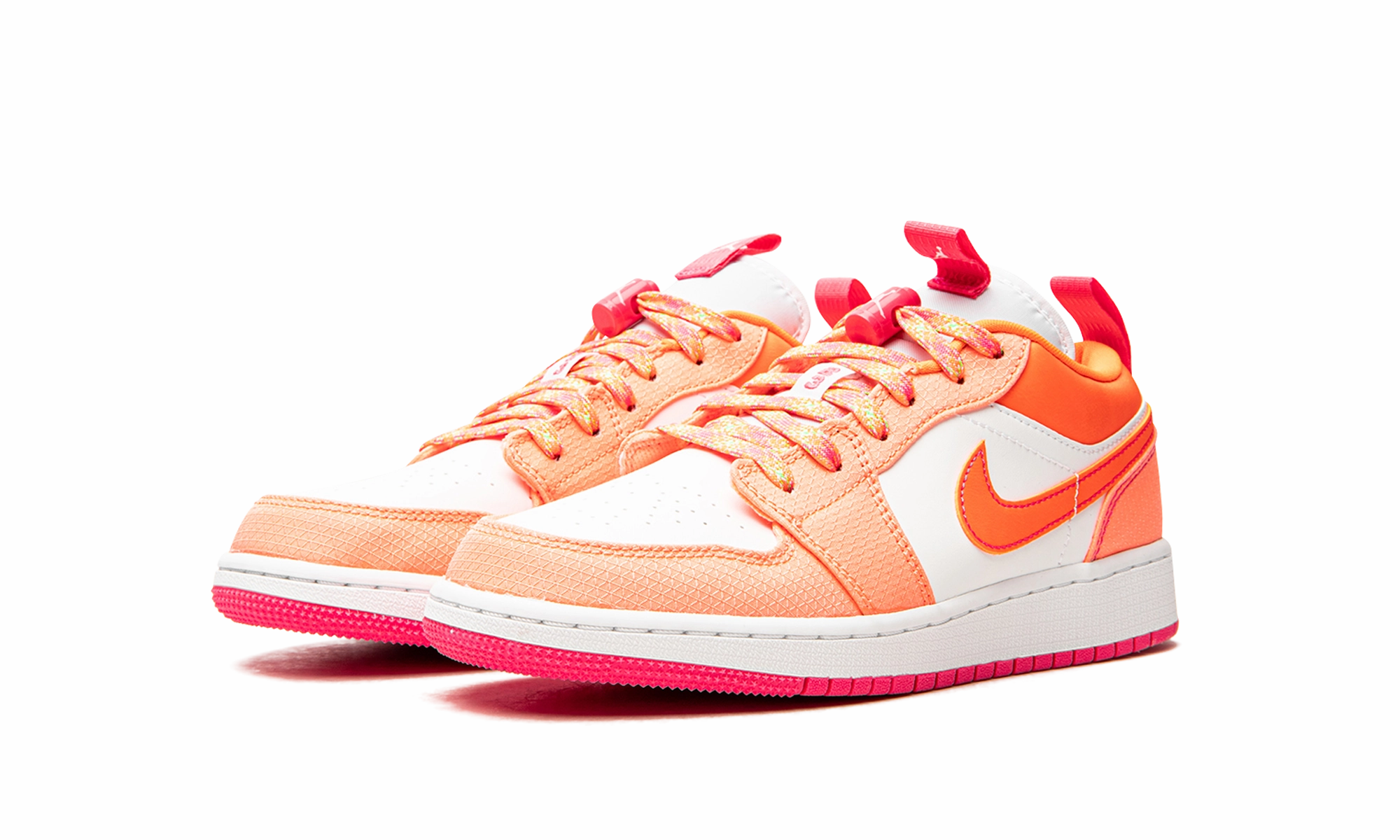 AIR JORDAN 1 LOW UTILITY GS "Hyper Crimson" Slip Resistant
