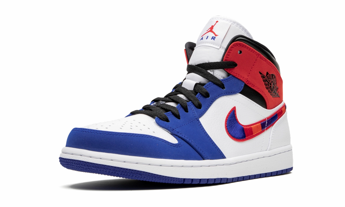 Breath Grip Air Jordan 1 Mid "Multicolor Swoosh"