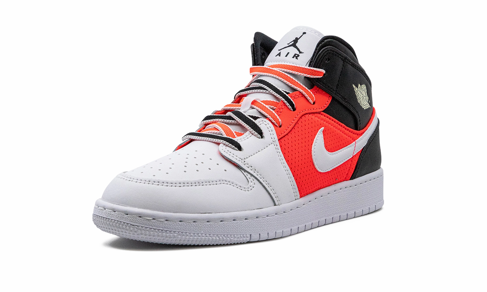 Chic Design Superior ease Air Jordan 1 Mid SE GS "White Infrared"