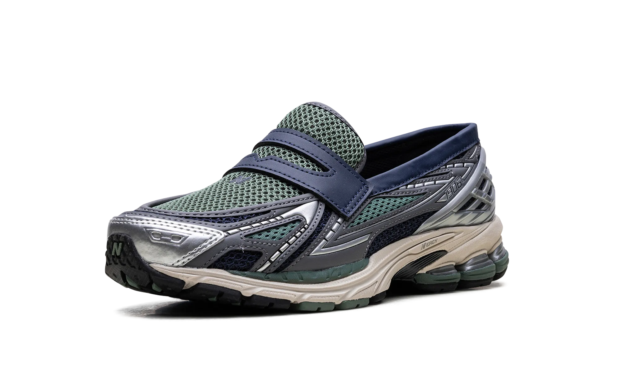 Suede Warm Show Time 1906L "Silver Metallic Dark Juniper"