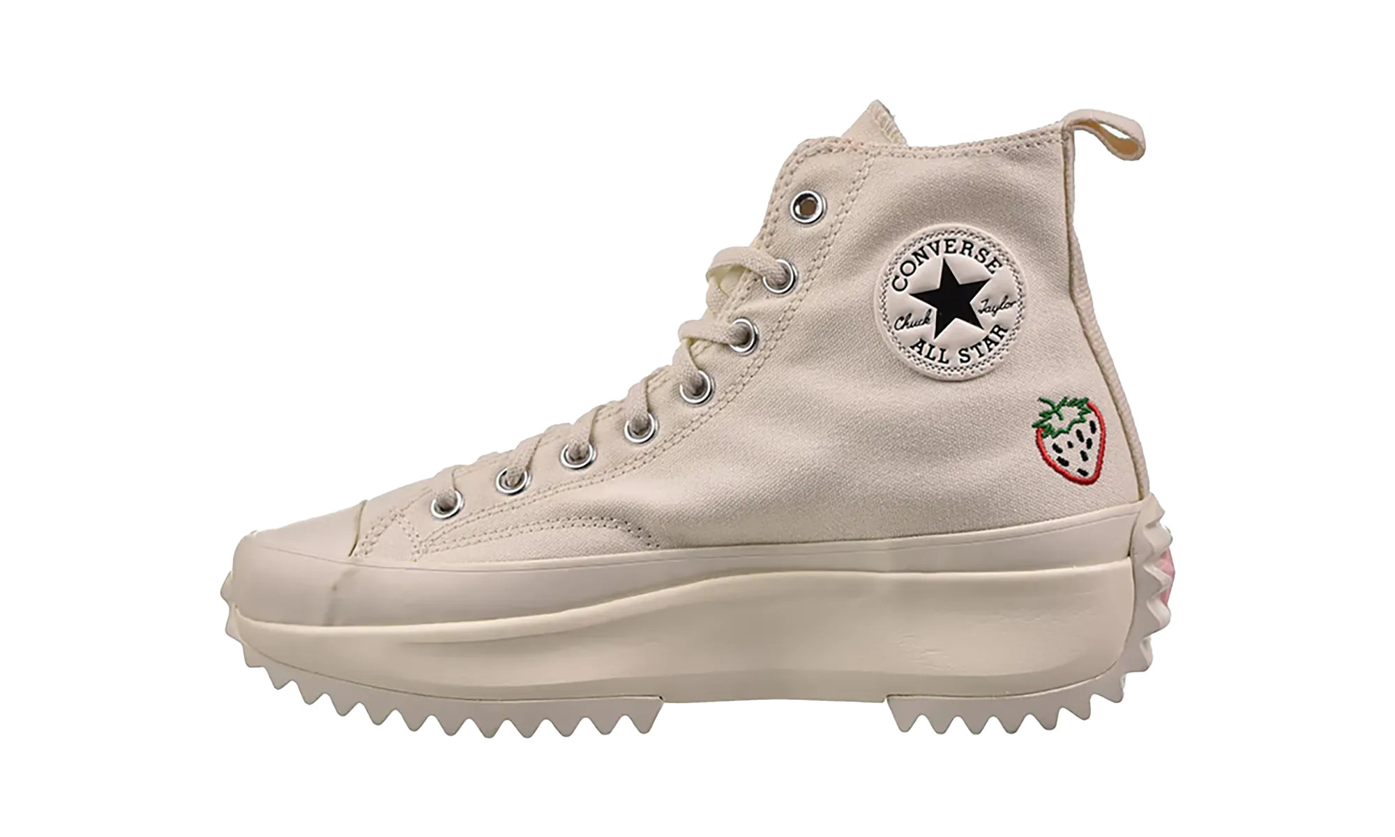 Run Star Hike Platform Hi Embroidered Fruits & Florals "Beige" Unisex style