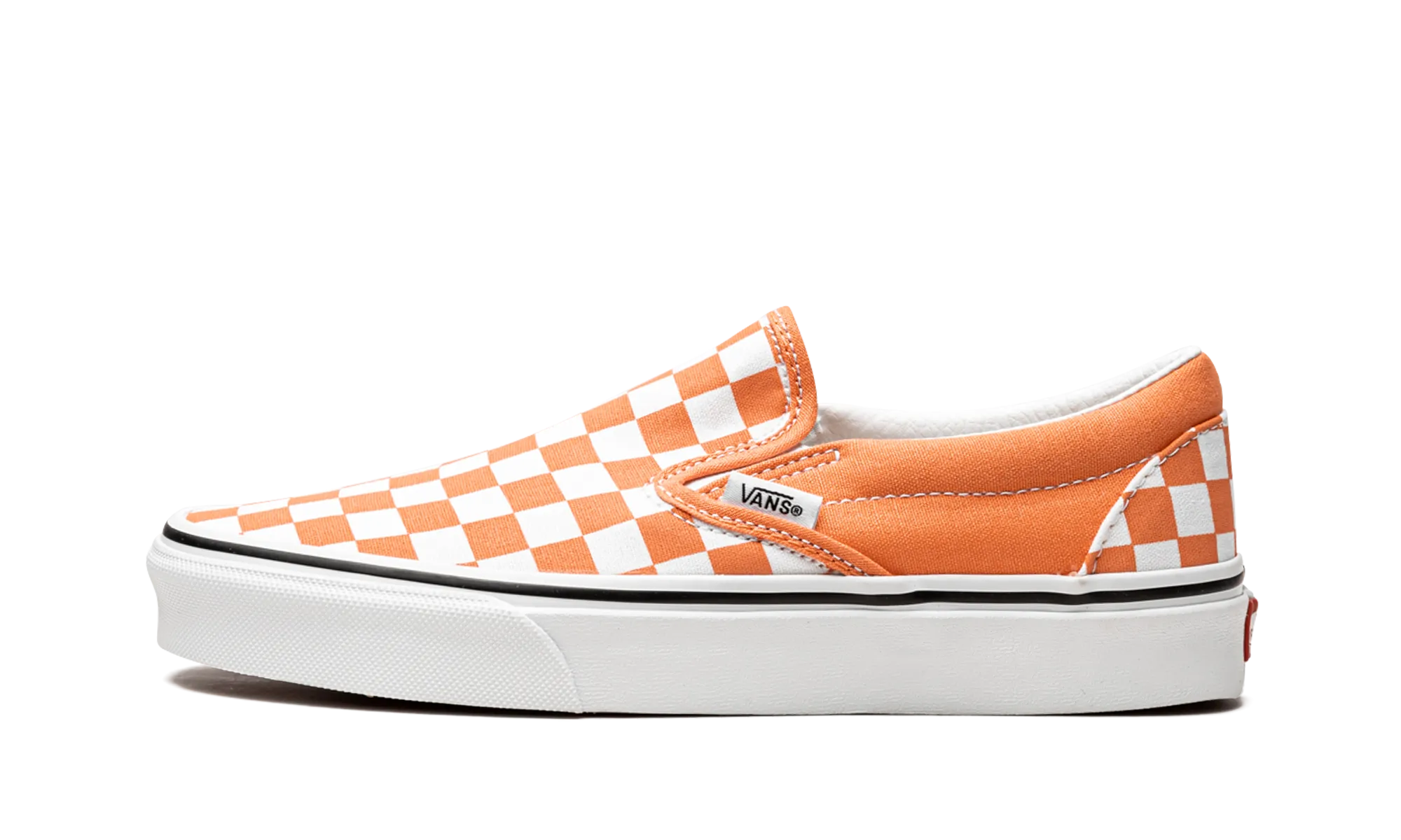 Classic Slip-On Checkerboard "Cadmium Orange" Creek Path Durable Wear