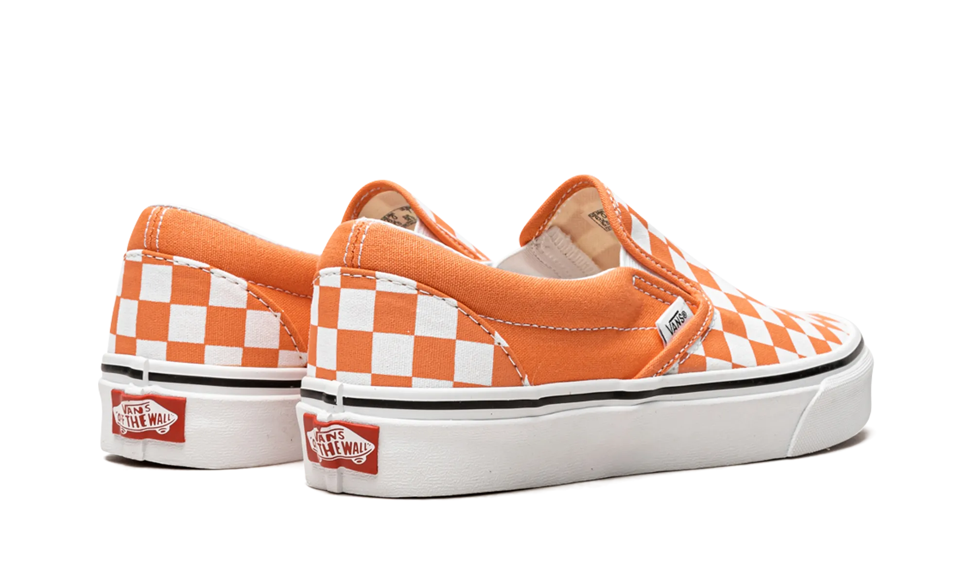 Classic Slip-On Checkerboard "Cadmium Orange" Parade Walk