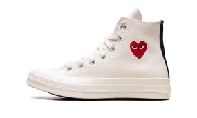 Chuck Taylor All Star 70 High "Comme des Garcons PLAY - Small Red Heart Beige" Test Step