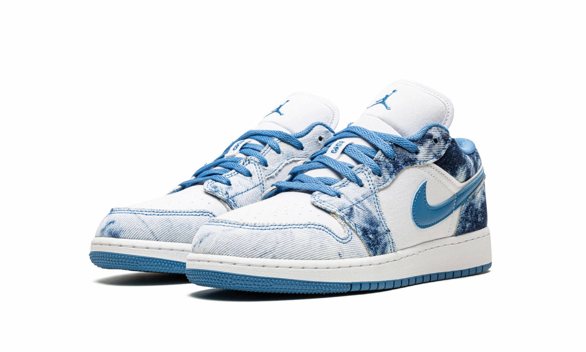 Flexible Sole Secure stability AIR JORDAN 1 LOW GS "Acid Wash Denim"