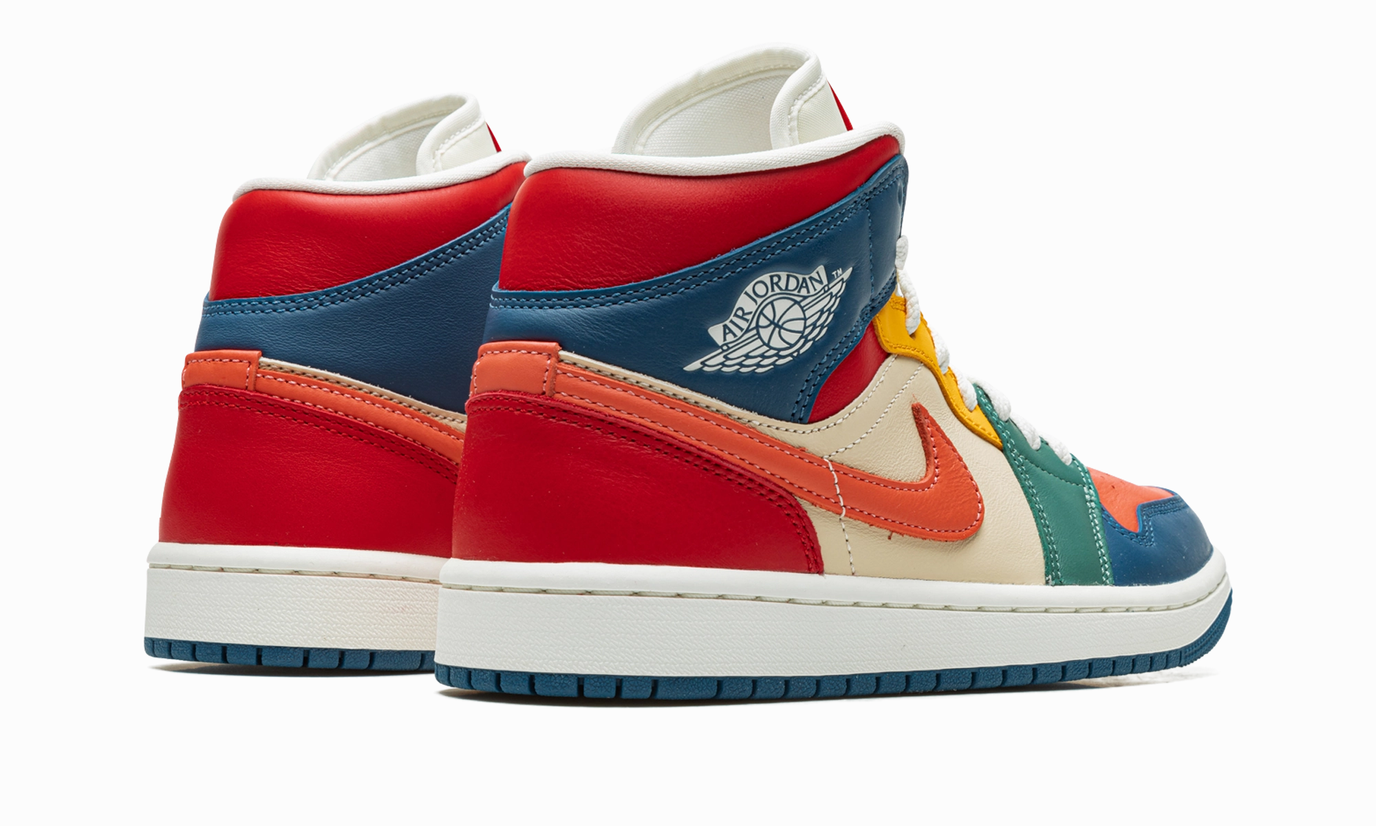 AIR JORDAN 1 MID SE WMNS "Multi-Color" Cushioned Support Outdoor Performance