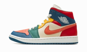 Air Circulation AIR JORDAN 1 MID SE WMNS "Multi-Color"