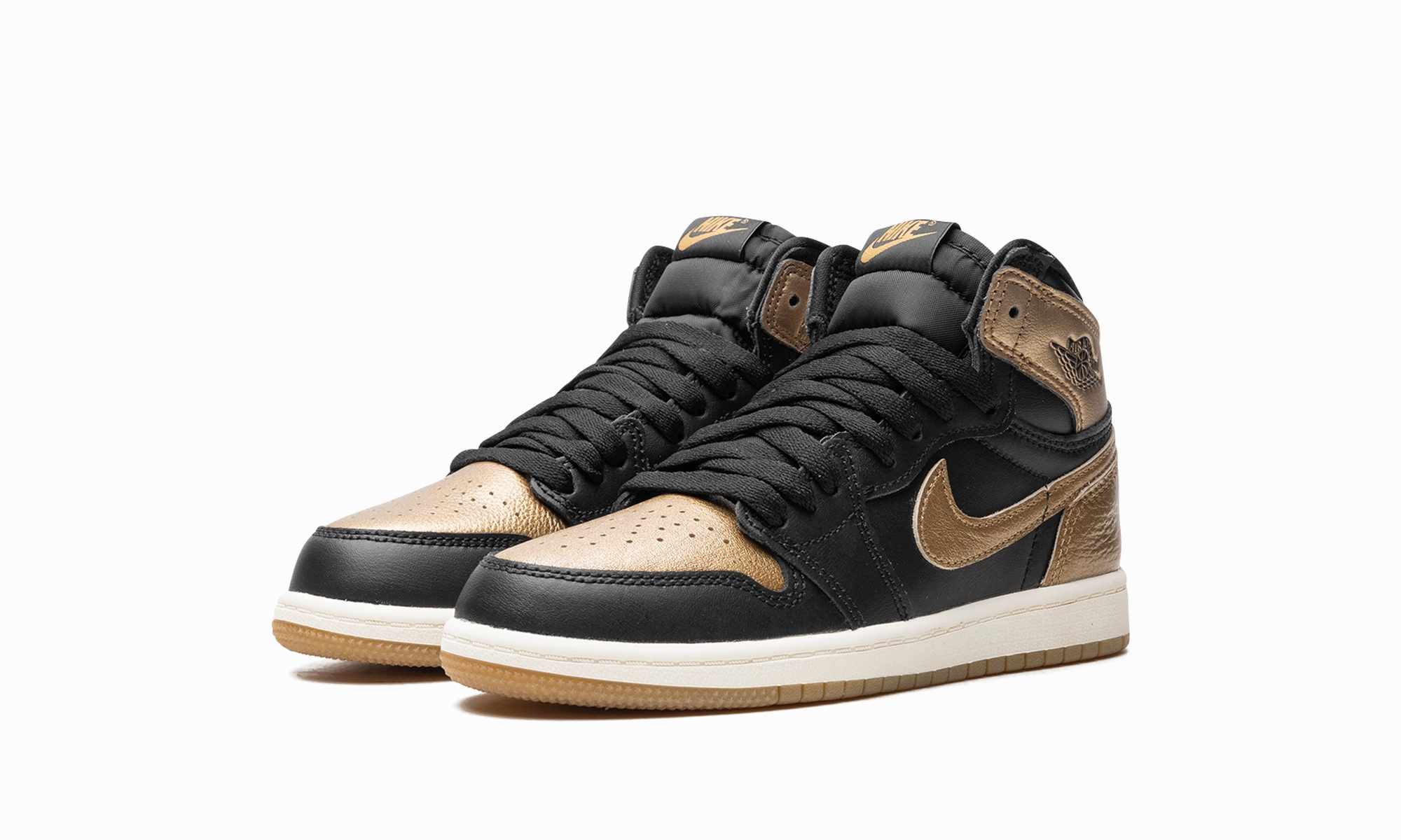 Sleek Ease Sculpted comfort Air Jordan 1 PS "Black Metallic Gold"