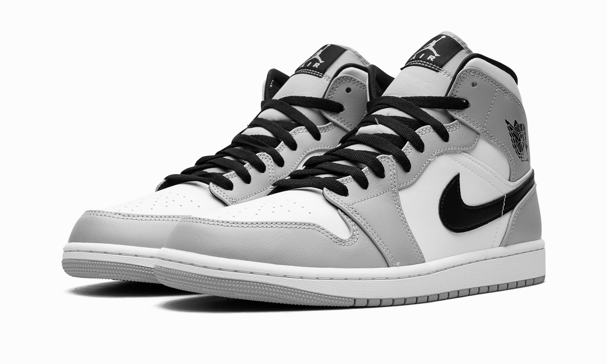 Air Jordan 1 Mid "Light Smoke Grey" Fresh Fit