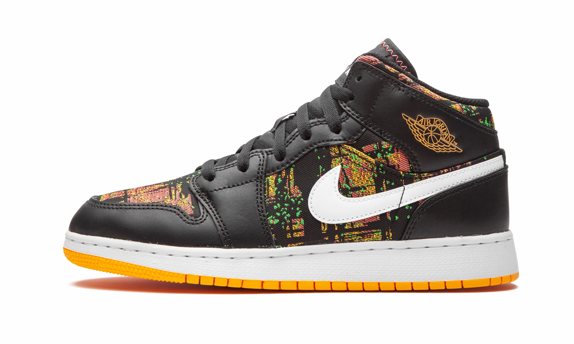 Trend-setting Air Jordan 1 Mid GS "Black / Laser Orange"