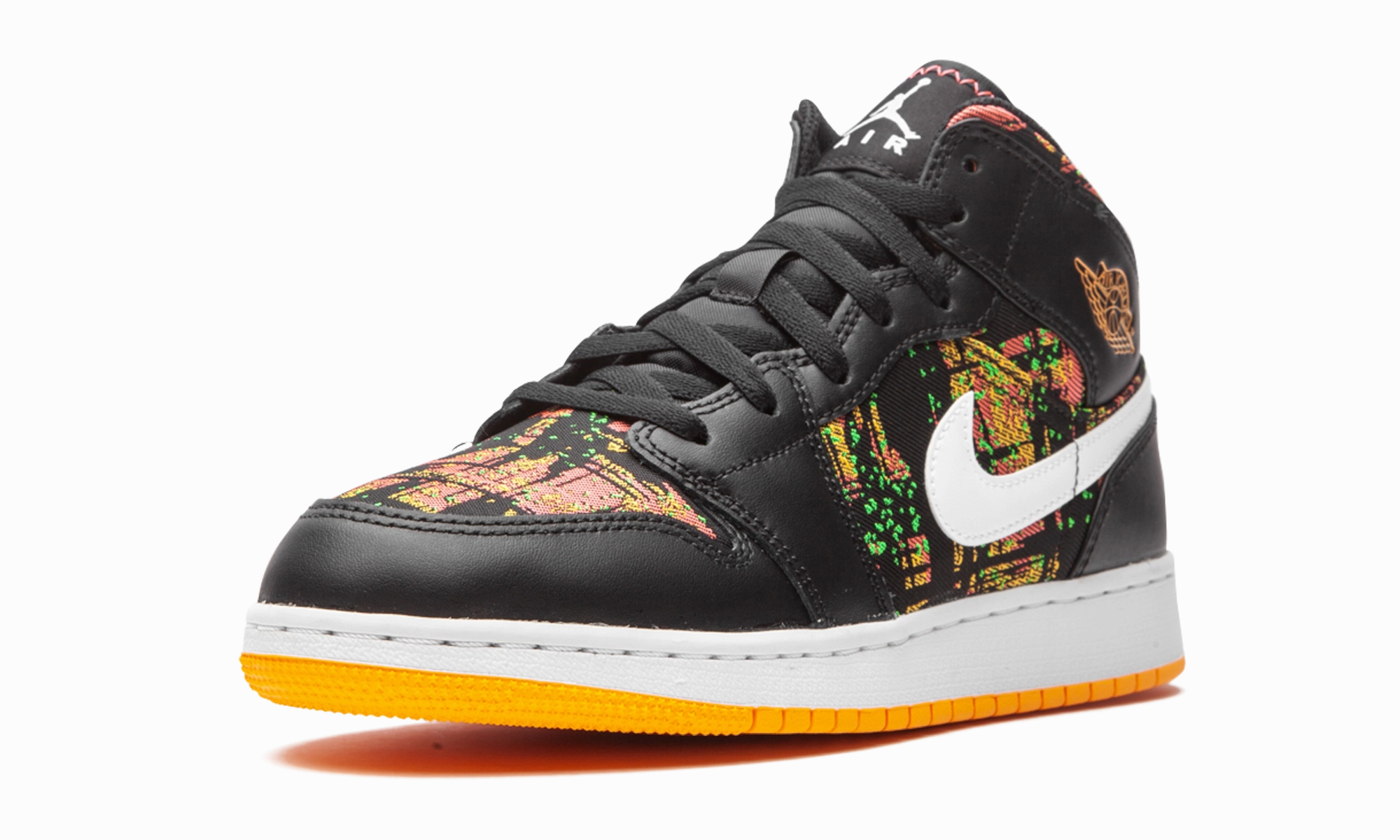 Dynamic Movement Air Jordan 1 Mid GS "Black / Laser Orange"