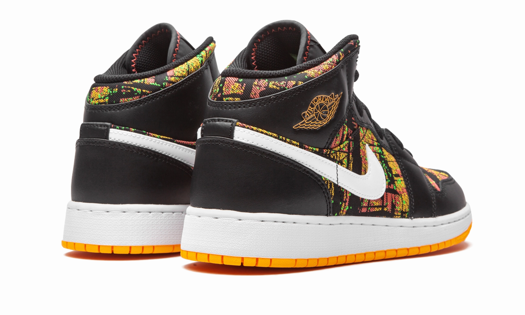 Air Jordan 1 Mid GS "Black / Laser Orange" Sport Influence