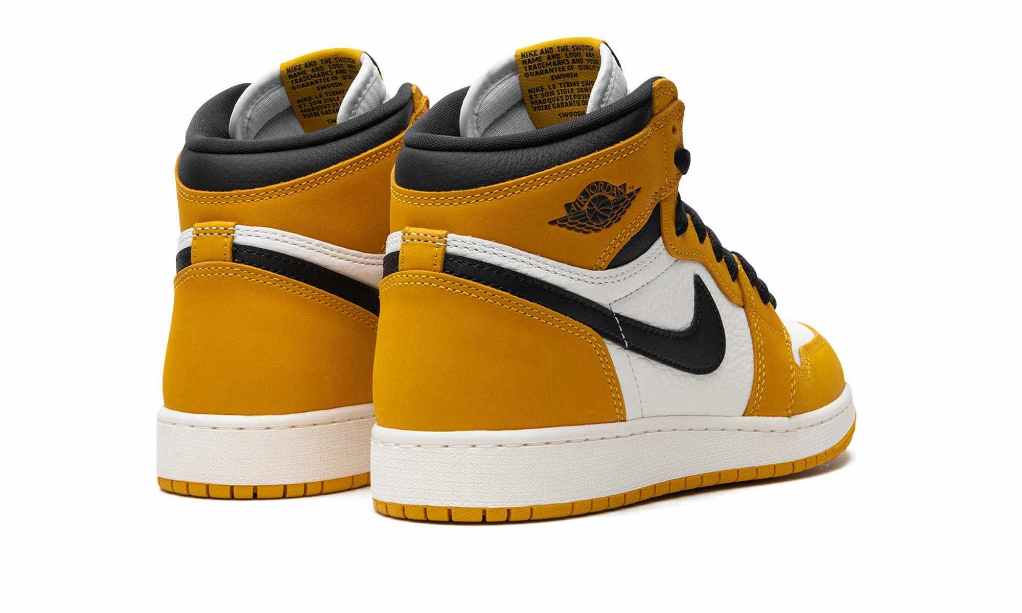 Air Jordan 1 Retro High OG GS "Yellow Ochre / Black" Quick design Structured Fit