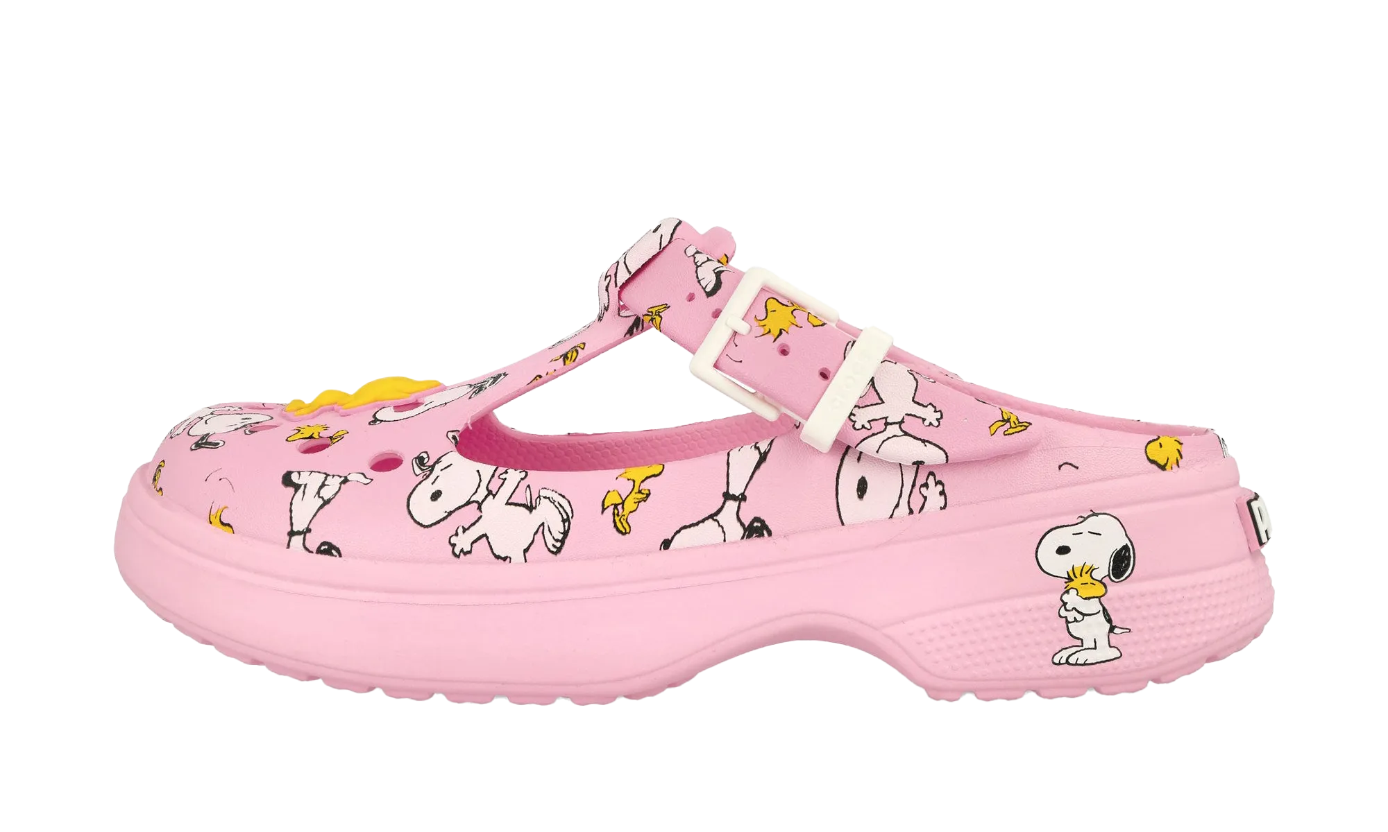 Mary Jane Clog "Peanuts Snoopy and Woodstock" Comfortable ankle Easy Step Sandals