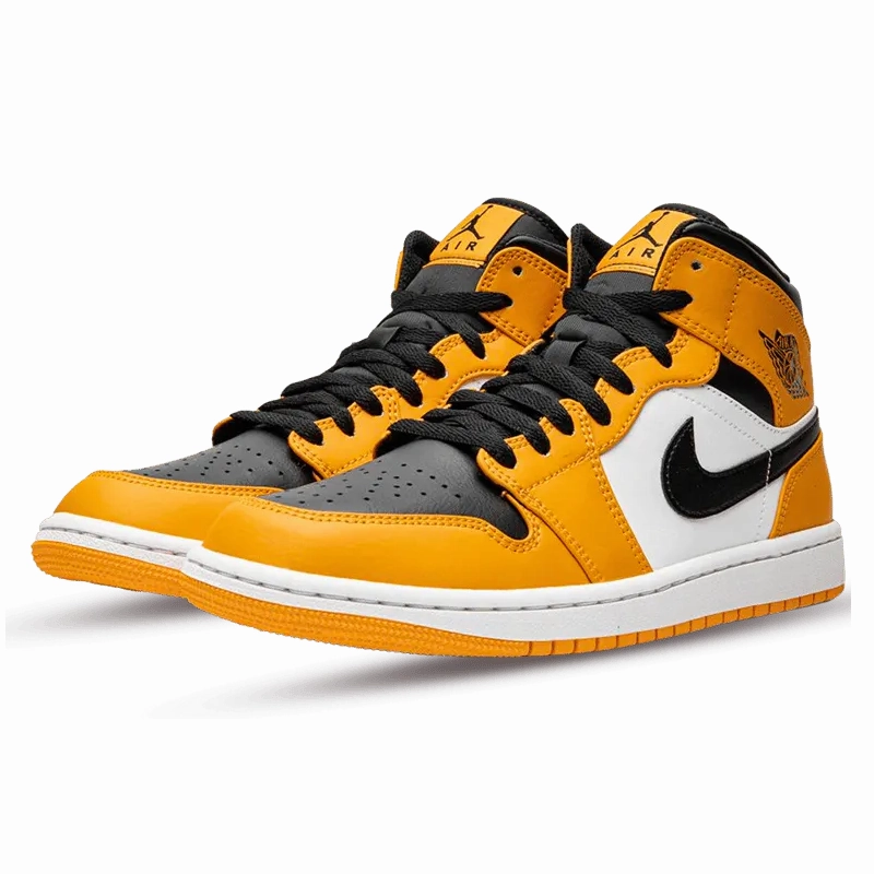 Air Jordan 1 Mid Taxi perforated shoes aerobic dancers' shoes