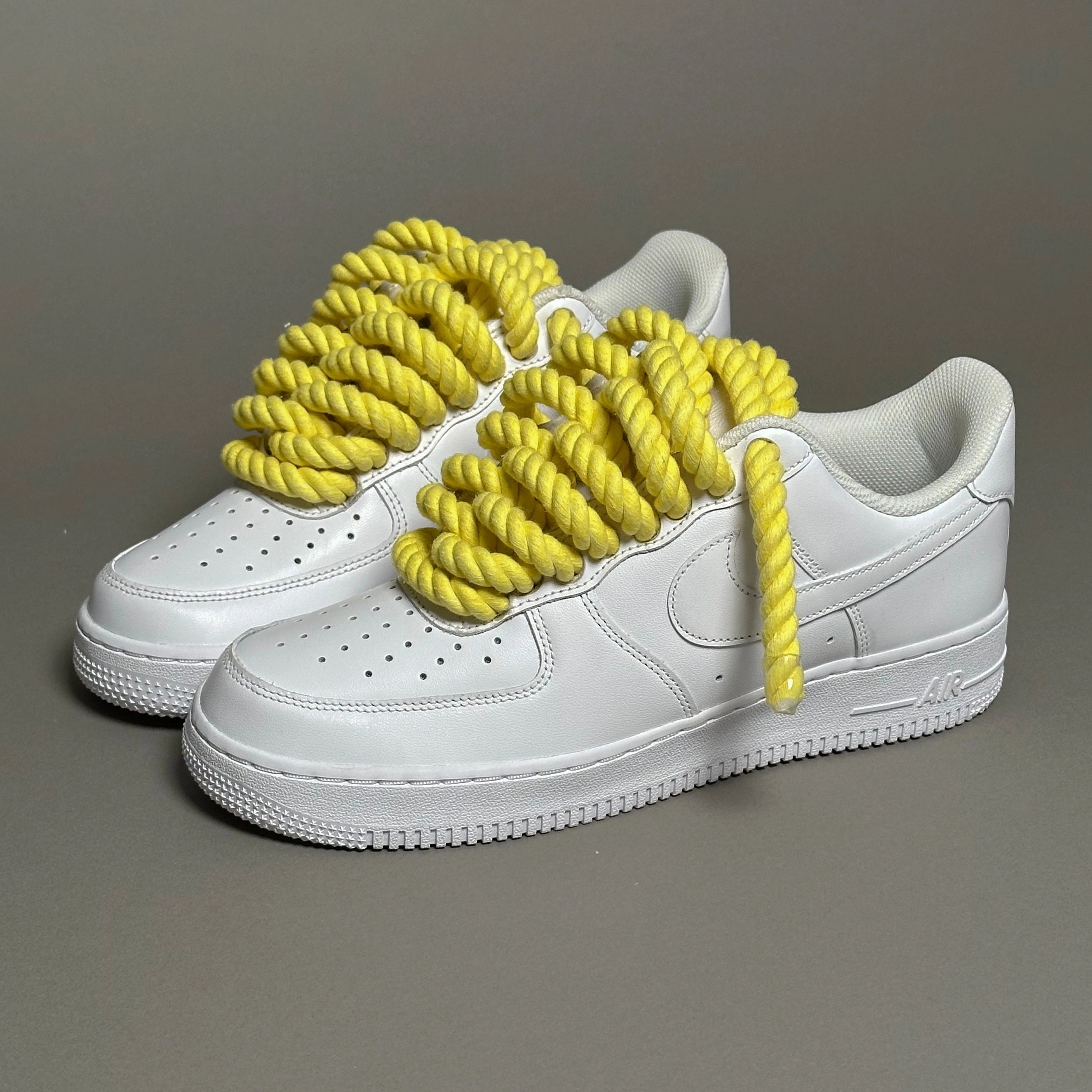 Impact Control running in dry weather shoes Nike Air Force 1 Rope Laces Yellow Tint??V1