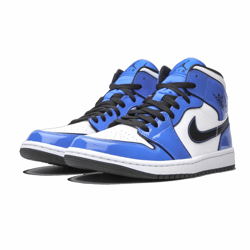 cold - weather - runner Jordan 1 Mid Signal Blue