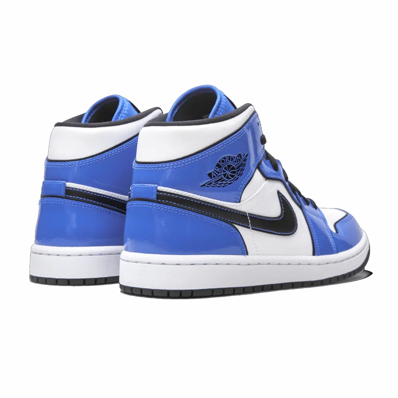 Jordan 1 Mid Signal Blue Layered sole