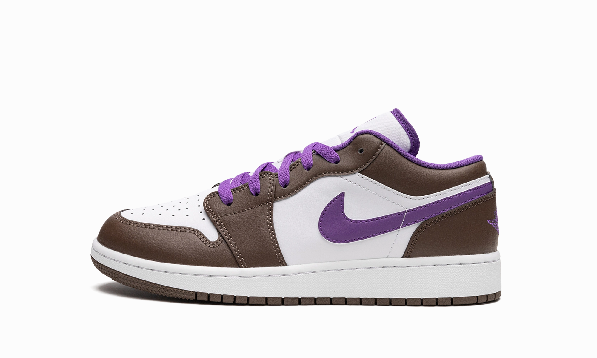 Fast Track Stylish Wear Air Jordan 1 Low GS "Palomino / Wild Berry"