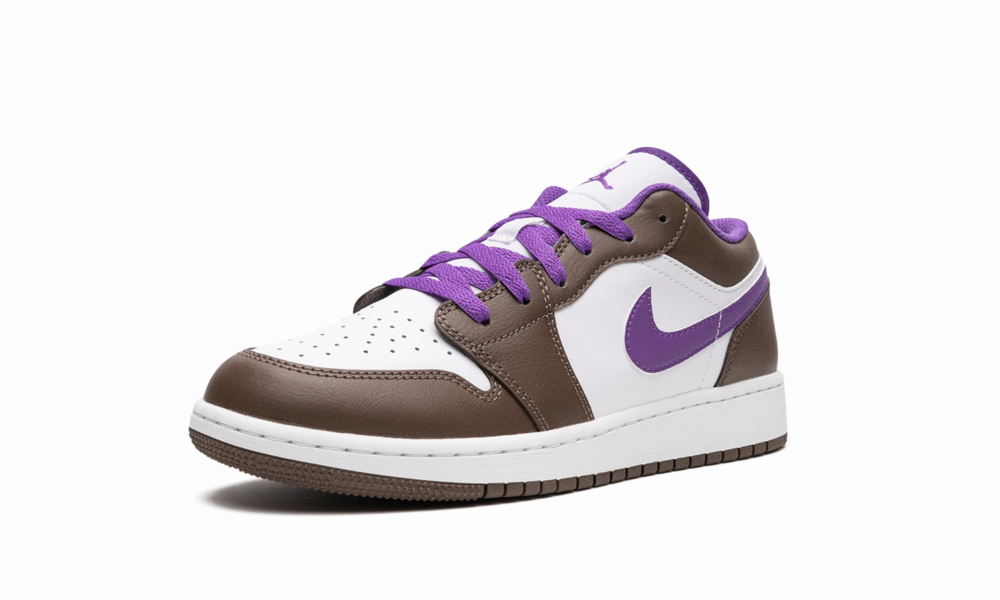 Air Jordan 1 Low GS "Palomino / Wild Berry" Breathable Material Boosted touch