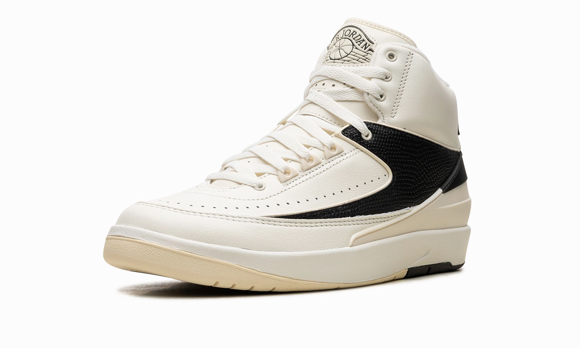 Jordan 2 Retro WMNS "Sail Black" Streamlined Style