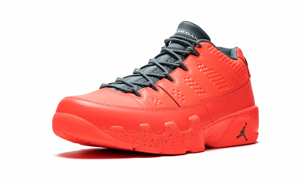 senior athletic shoes wide - toe box shoes Air Jordan 9 Retro Low "Bright Mango"