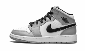 Air Jordan 1 Mid GS "Light Smoke Grey" Support Cushion Ultra Comfort