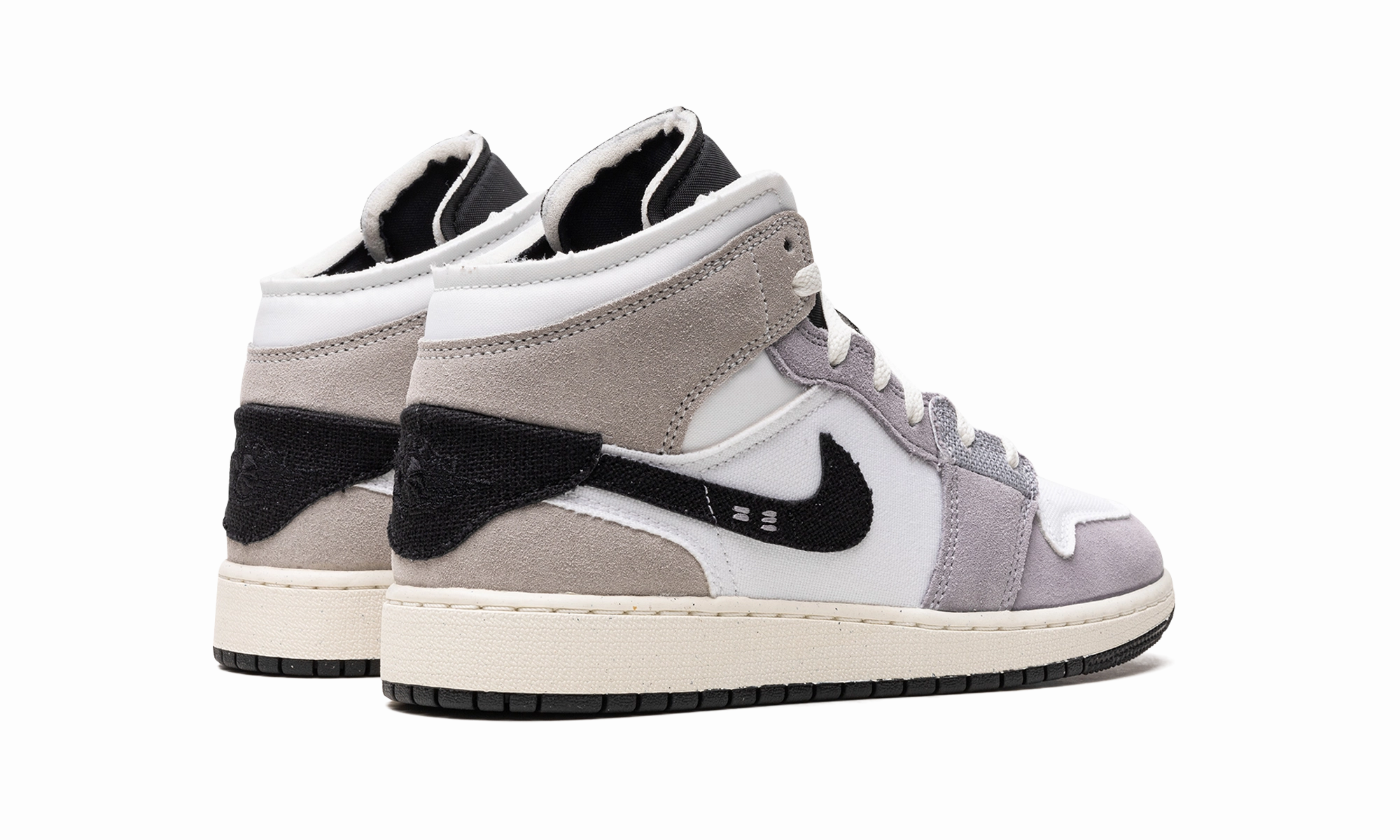 Sleek Look Day Wear Air Jordan 1 Mid SE Craft GS "Cement Grey"