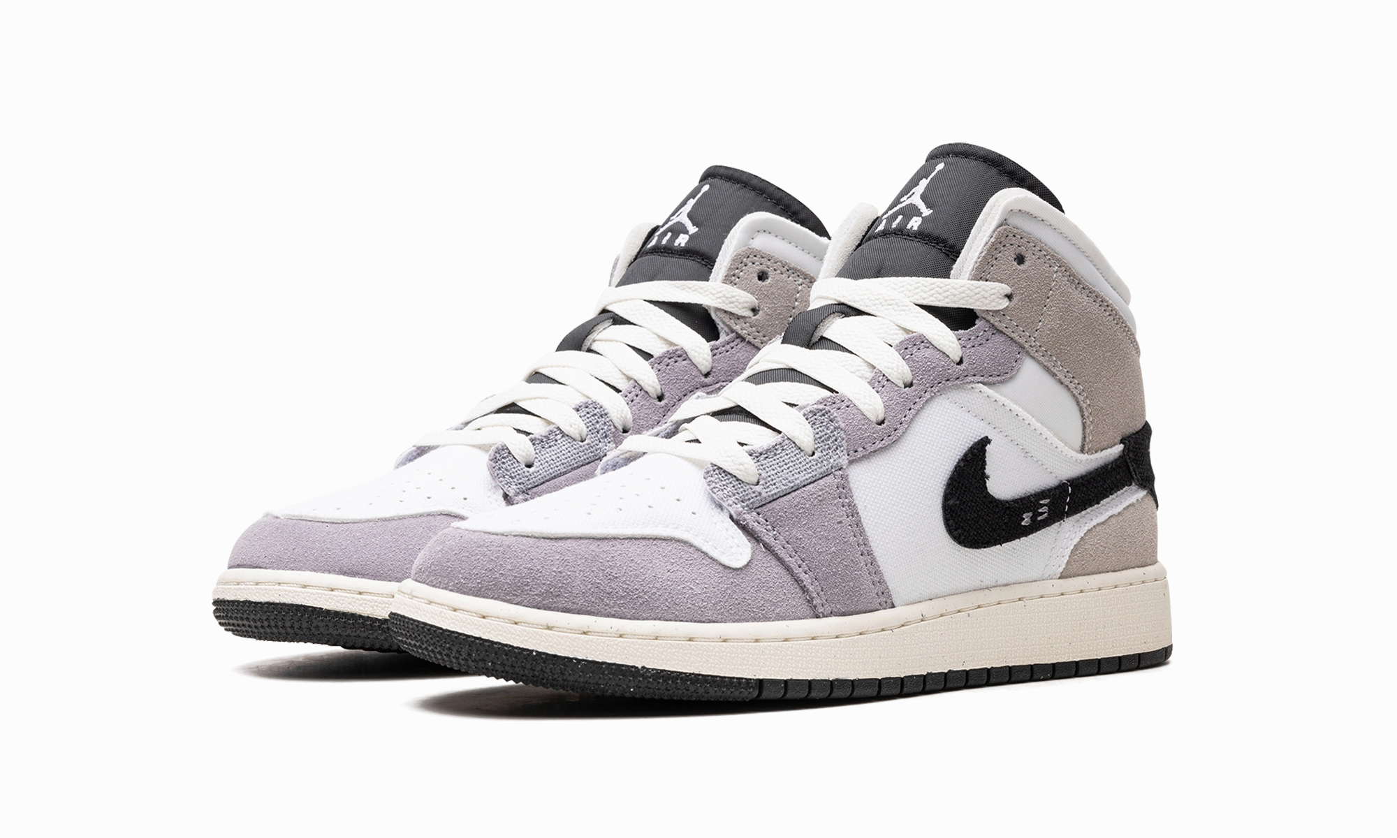 Air Jordan 1 Mid SE Craft GS "Cement Grey" Elevated Design Dynamic silhouette