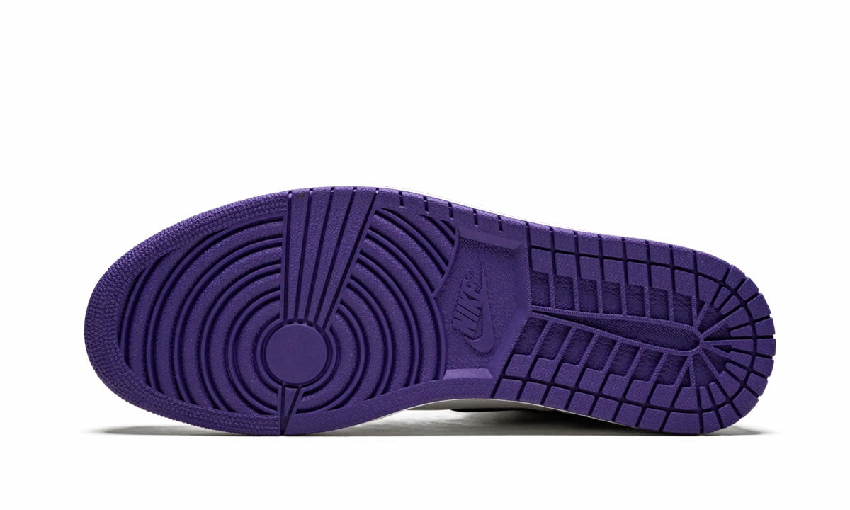Air Jordan 1 Retro "Court Purple" Sleek Wear Cushioned Feel