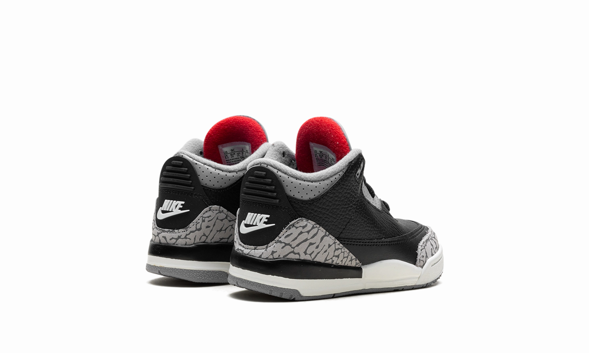 Air Jordan 3 TD "Black Cement" Durable durability