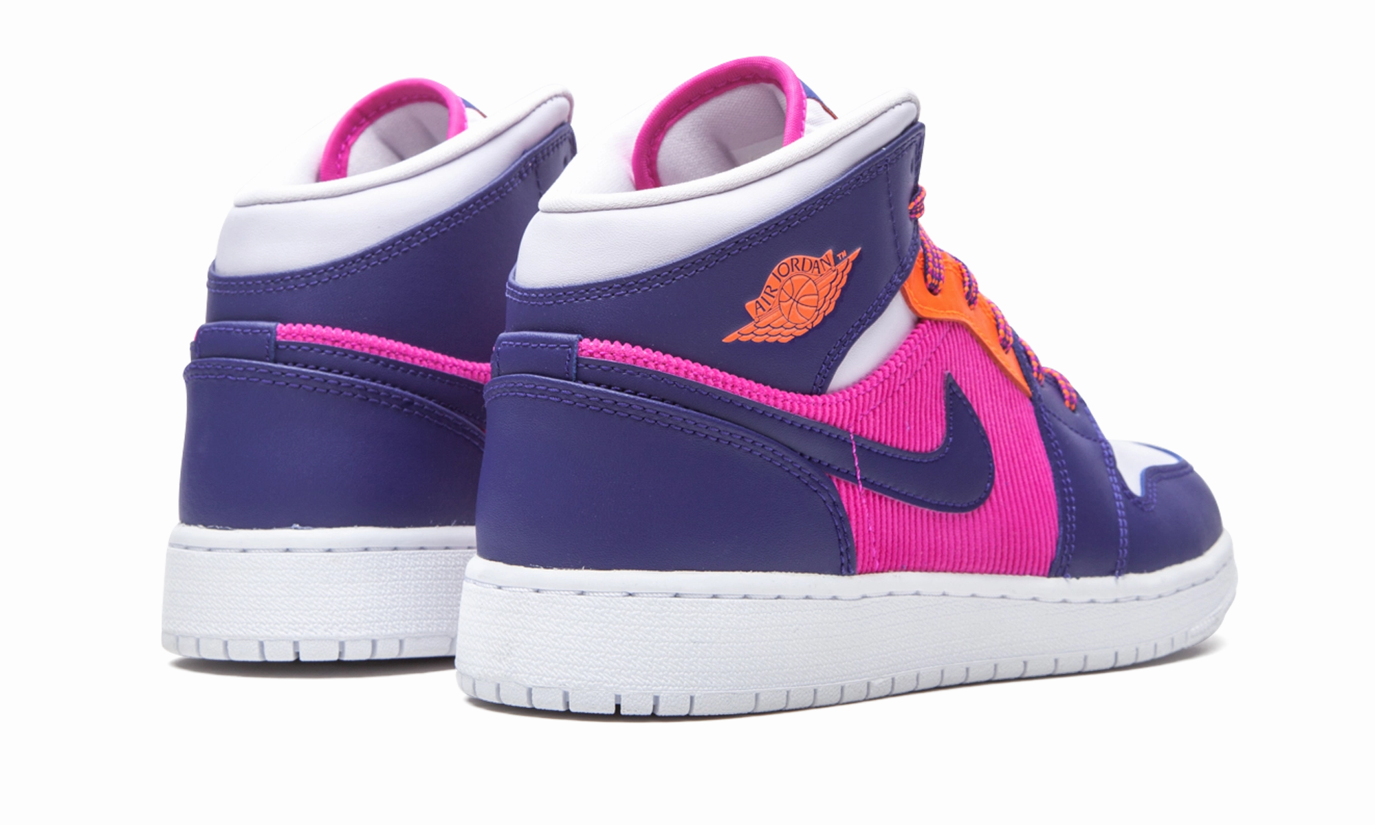Air Jordan 1 Mid GS "Fire Pink" Maximum Cushioning Quick Travel
