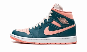 Built-in silhouette AIR JORDAN 1 MID WMNS "Dark Teal Green"