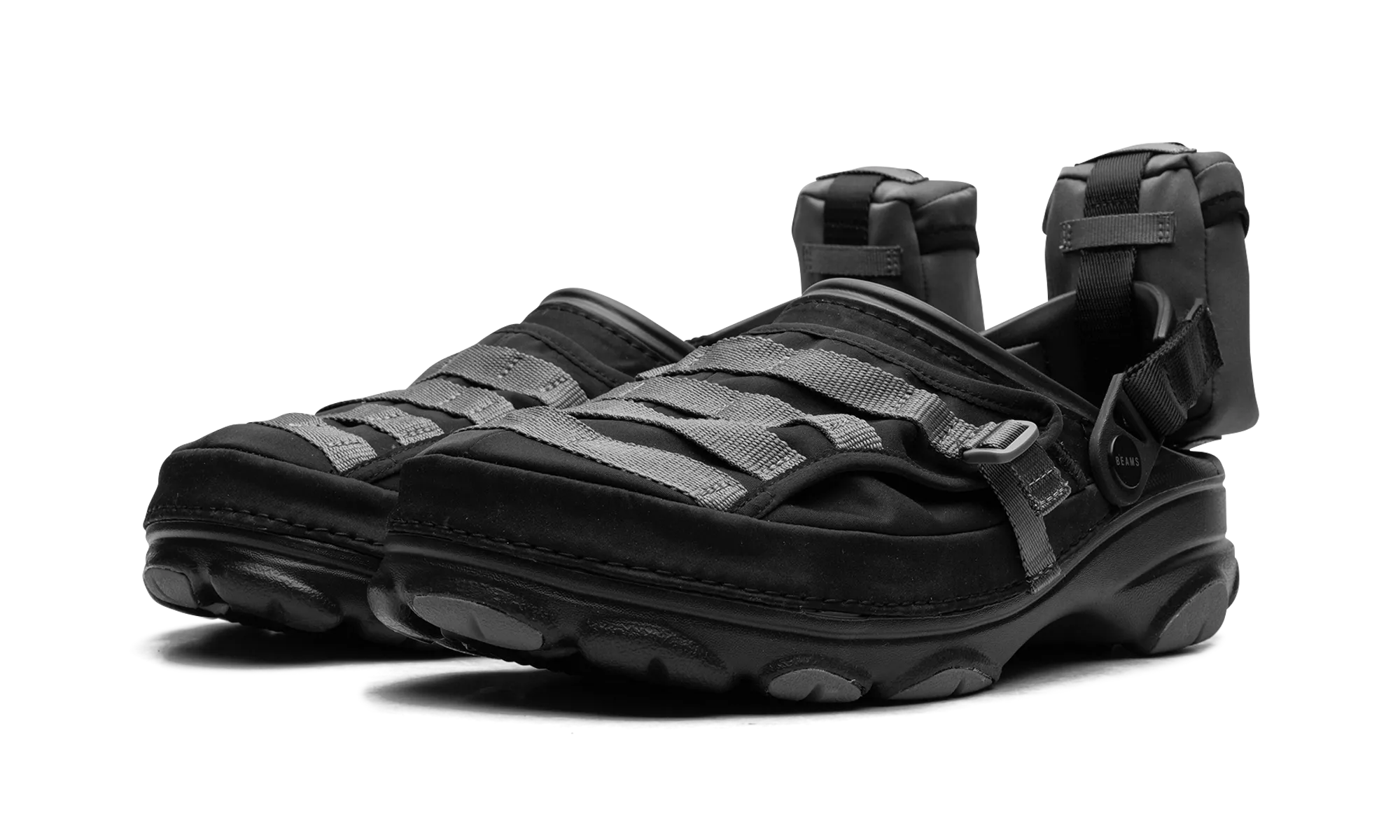 Comfortable fit Padded Footbed Classic All-Terrain Military Clog "BEAMS - Black"