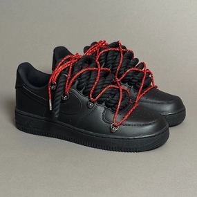 Phenomenal value multi - color shoes Nike Air Force 1 Rope Laces Black" Triple Swarovski Red V1