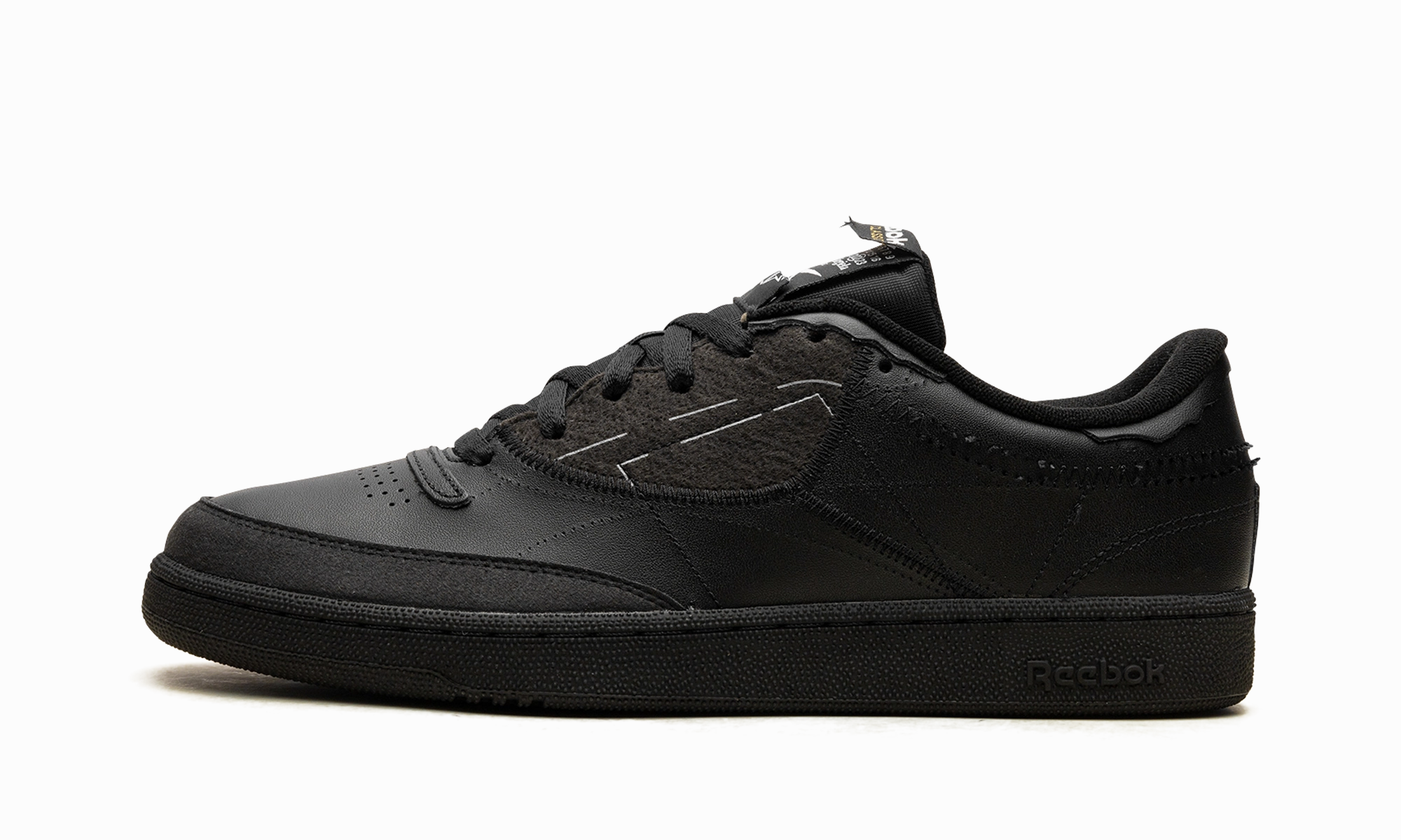 Full Foot Protection ergonomic running shoes Club C "Maison Margiela Memory Of Black"