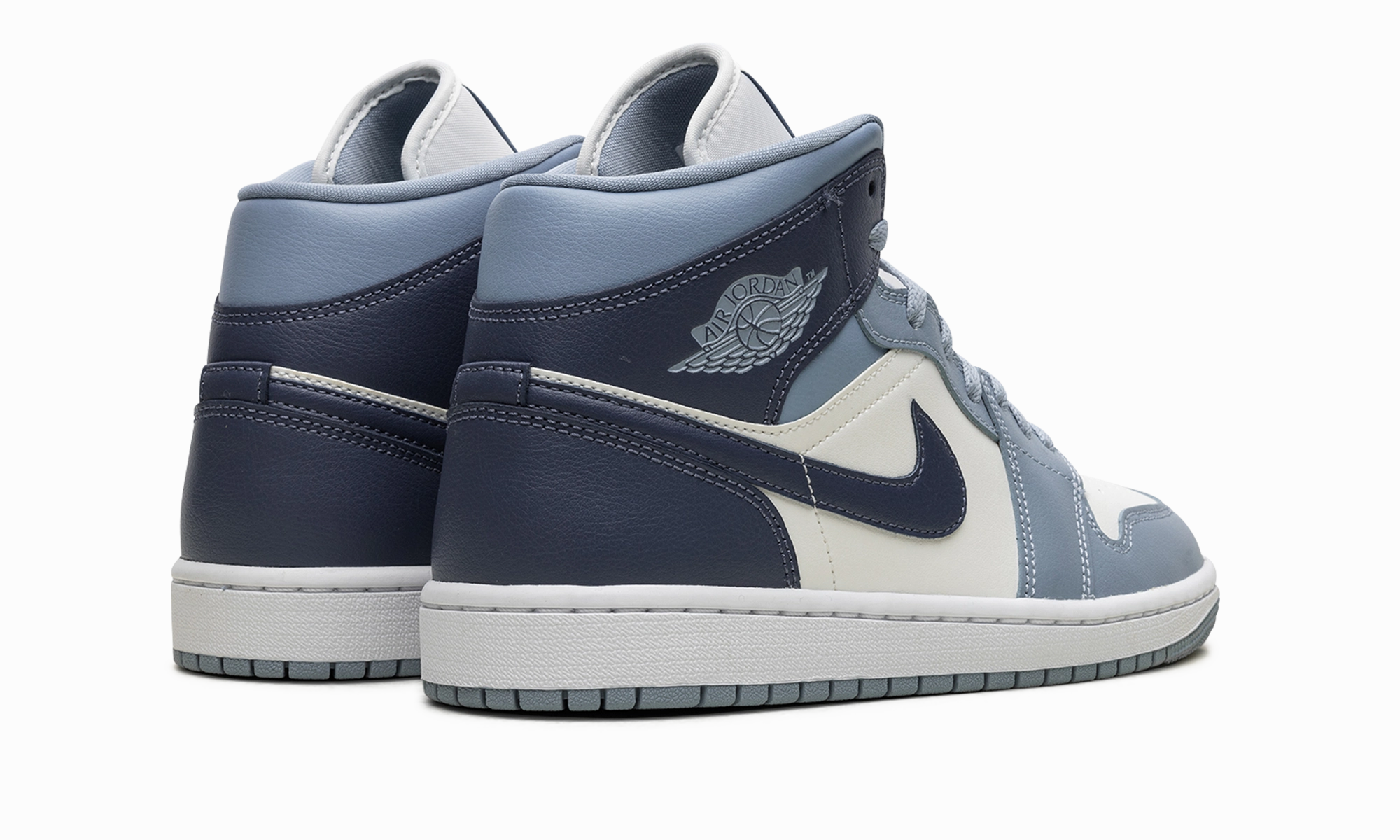 Refined Look AIR JORDAN 1 MID WMNS "Two-Tone Blue"