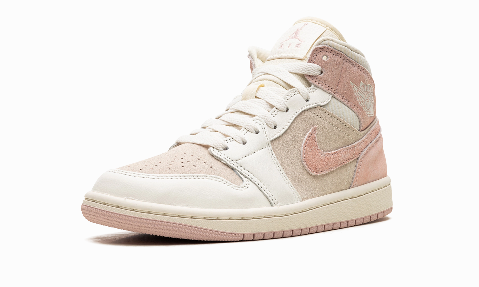 Air Jordan 1 Mid SE WMNS "Coconut Milk / Legend Pink" Superior support Youth Style