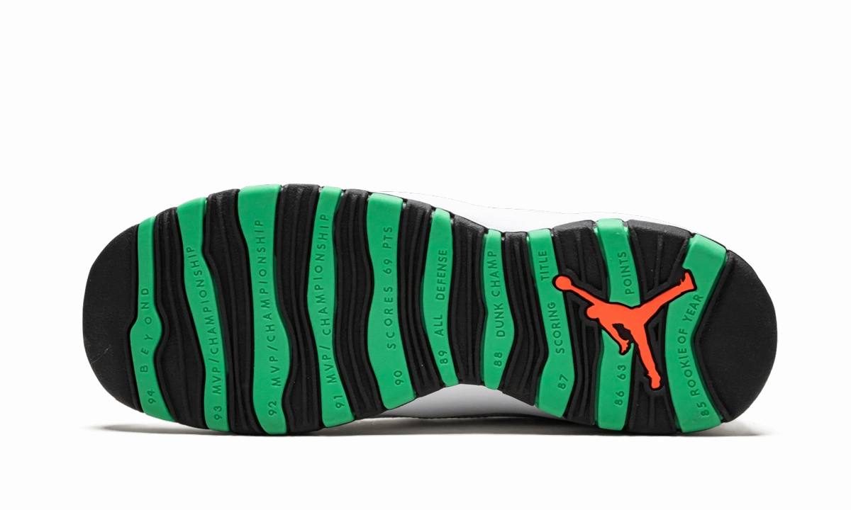 birthday - themed running wear Air Jordan 10 Retro 30th GS "Verde"