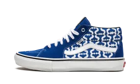 Coast Hike Slow Step Skate Grosso Mid "Supreme - Monogram S - Royal"