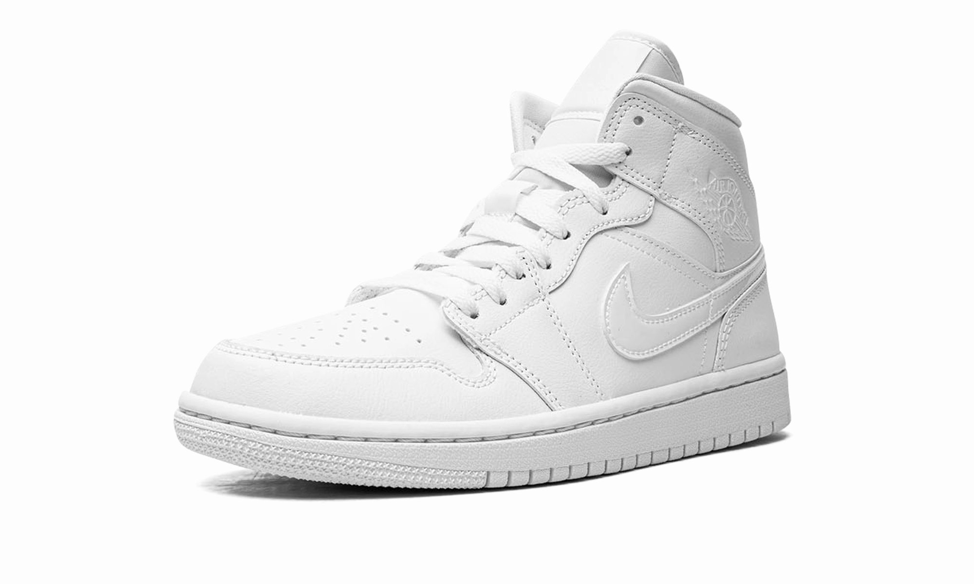 Comfort Padding Shock Absorbent AIR JORDAN 1 MID WMNS "Triple White 2022"