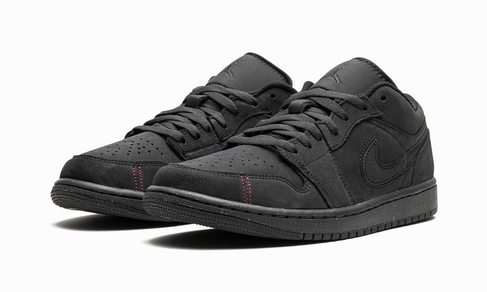 Air Jordan 1 Low SE Craft "Dark Smoke Grey / Varsity Red" Metallic Trim