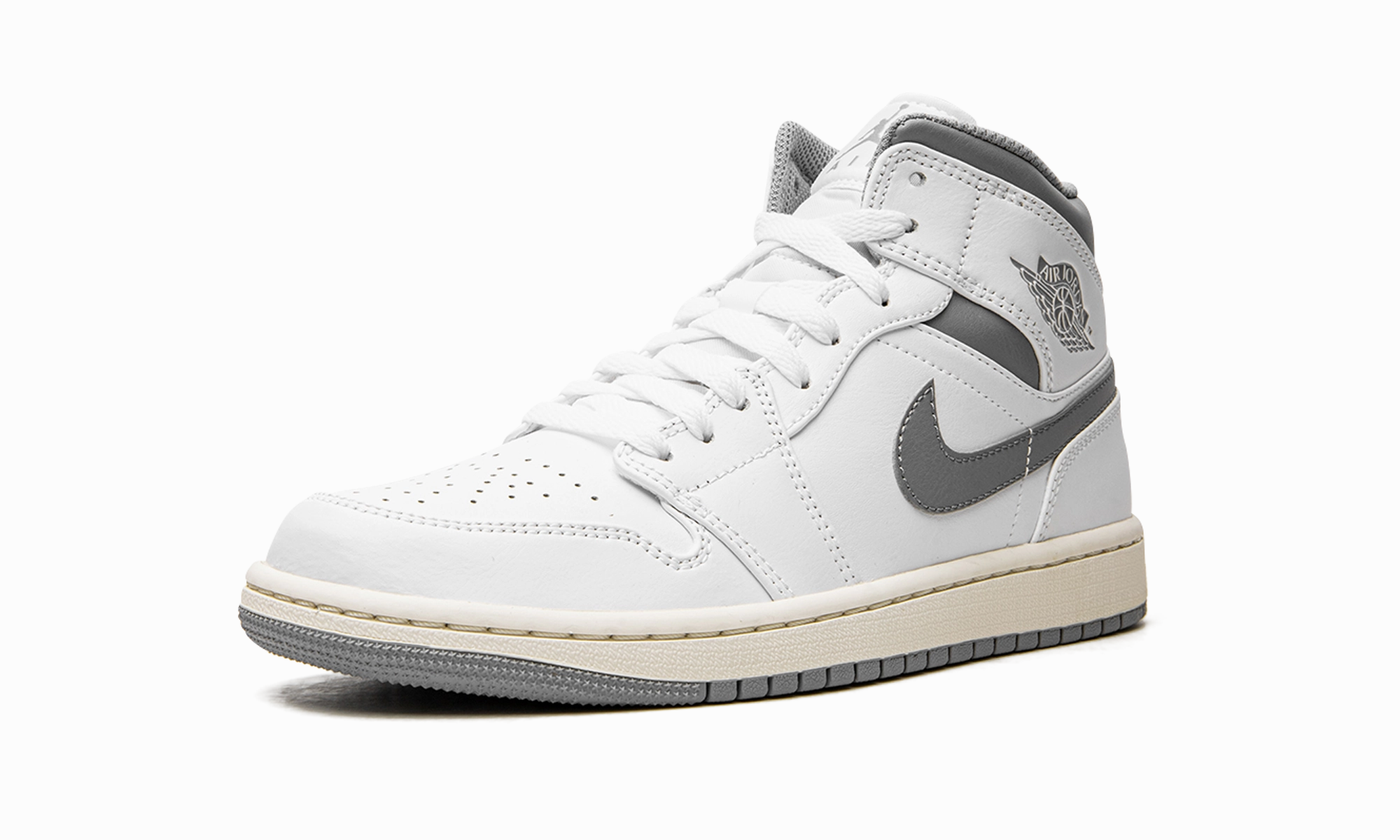 Premium Durability Multi-functional lining Air Jordan 1 Mid "White / Stealth Grey"