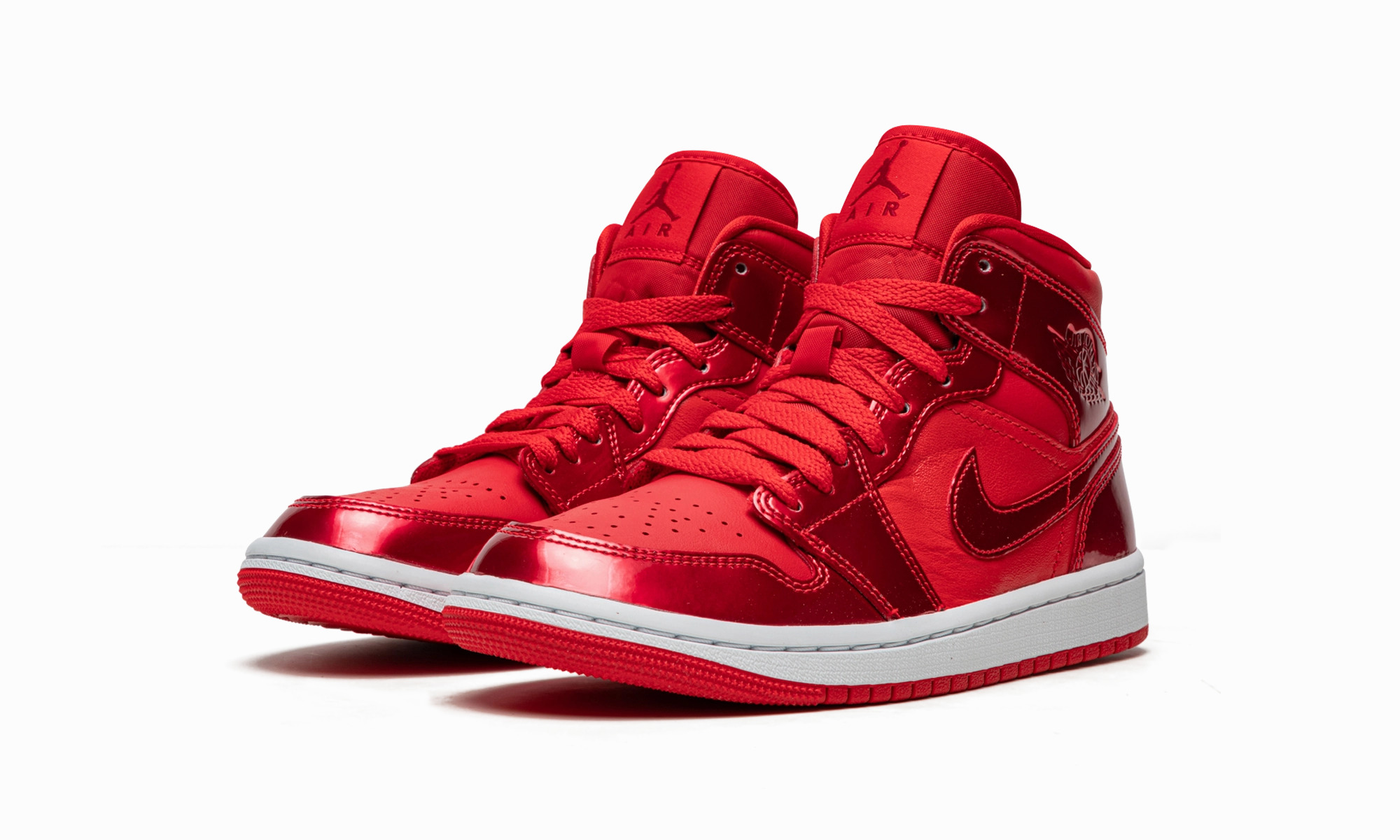 AIR JORDAN 1 MID WMNS "Pomegranate" Layered Chic Total Comfort